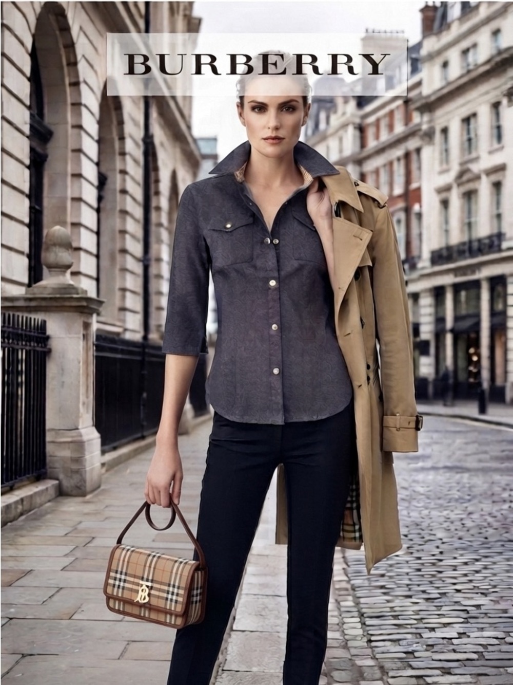Burberry denim blouse